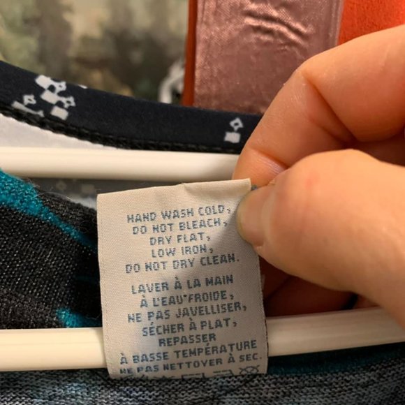 🌷3 for$25🌷725 Originals, US XS, Turquoise & Black Floral V-Neck Smock Dress - Picture 8 of 9